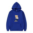 KTM-893459 Customized Men's Bear Sweatshirt Autumn and Winter Hooded Fashion Pullover Sweatshirt Sports Casual Printed Peplum Jacket
