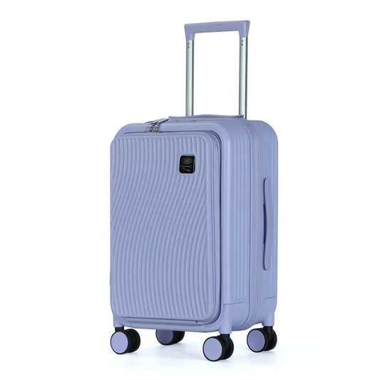 KTM-894291 Lightweight Laptop Compartment Spinner Wheels Carry-On Trolley Unbreakable Suitcase Luggage