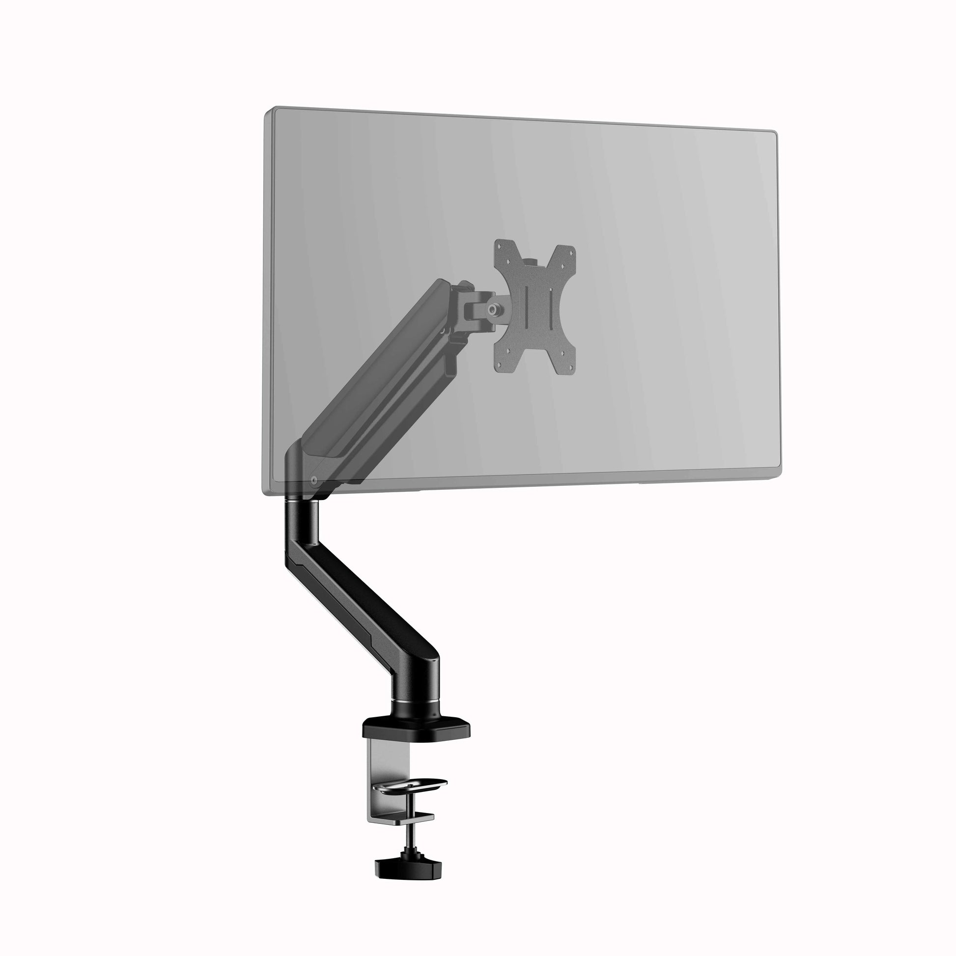 KTM-904531 Single Desktop Monitor Arm for 10 to 32 Inch Screens with Tilt and Swivel Functions, Wall Mounted, Max VESA 100x100mm