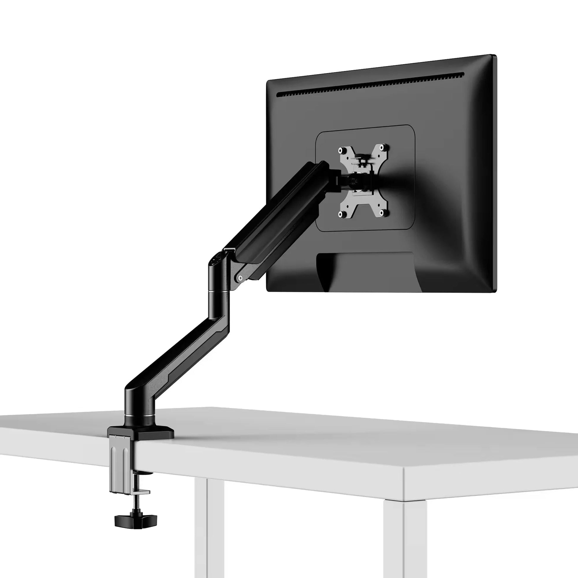 KTM-904531 Single Desktop Monitor Arm for 10 to 32 Inch Screens with Tilt and Swivel Functions, Wall Mounted, Max VESA 100x100mm