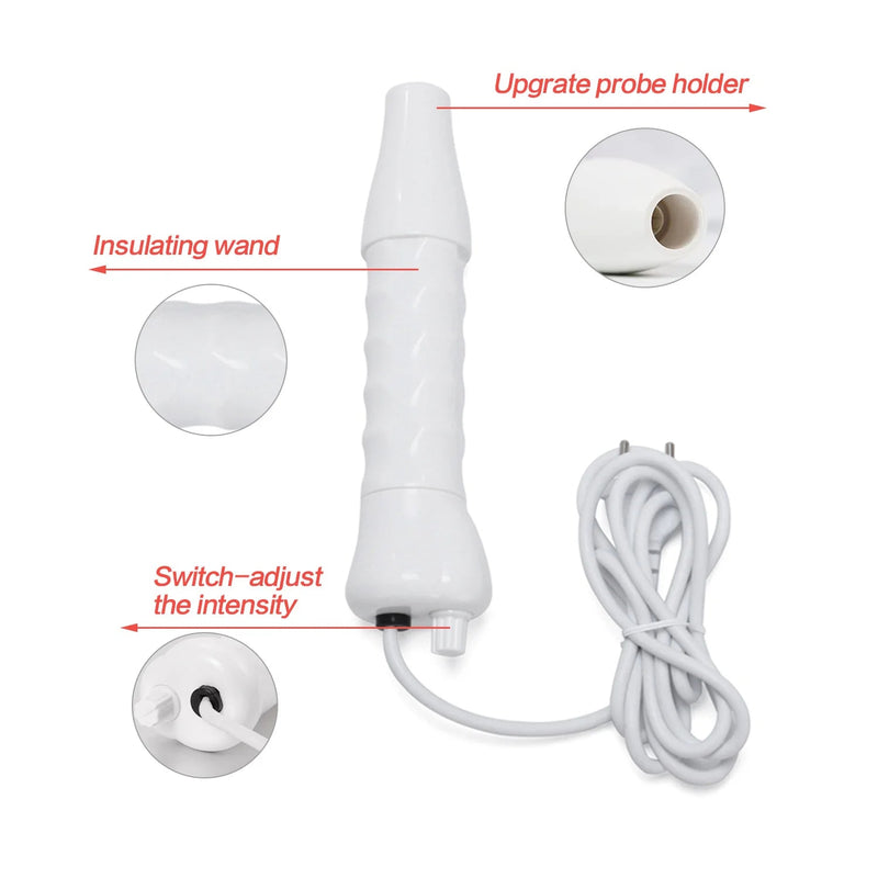 KTM-908371 Handheld High Frequency Electric Facial Wand for Skin Treatment and Beauty Care