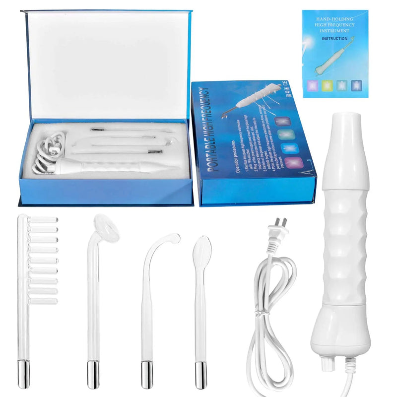 KTM-908371 Handheld High Frequency Electric Facial Wand for Skin Treatment and Beauty Care
