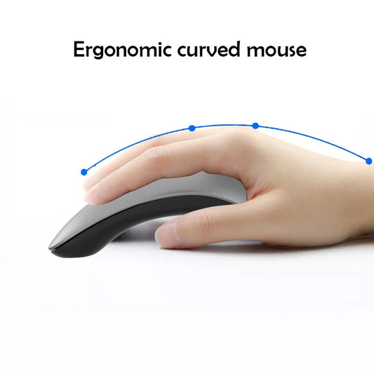 KTM-911955 Silent Clicks Wireless Mouse, Ergonomic 2.4 GHz Portable Design for PC, Laptop, and Smartphone
