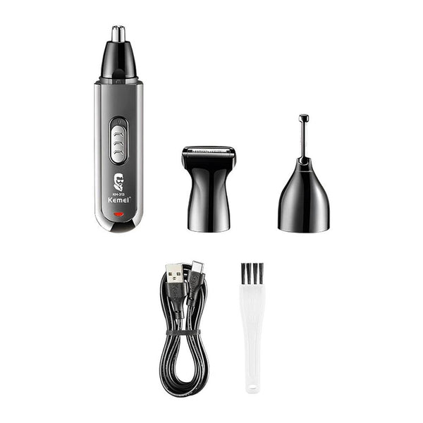 KTM-912467 3-in-1 Electric Trimmer for Ear, Face, Eyebrow, and Nose Hair Removal