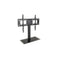 KTM-916691 Tempered Glass Base TV Stand for Flat Screen LCD Monitors - Adjustable Mount Desk Bracket