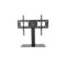 KTM-916691 Tempered Glass Base TV Stand for Flat Screen LCD Monitors - Adjustable Mount Desk Bracket