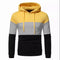 KTM-942931 Men's Custom Sweatshirt Autumn and Winter 3 Color Splicing Pullover Hooded Casual Sweatshirt Set