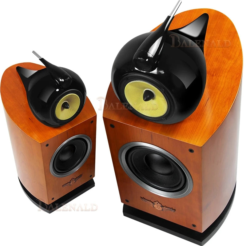 KTM-944723 Hi-Fi 8-Inch Three-Way Bookshelf Speaker with Nautilus Audio Design
