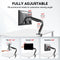 KTM-952723 Adjustable Single Arm VESA Monitor Desk Mount Stand for Computer Tables