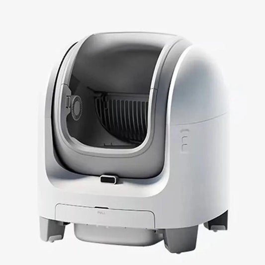 KTM-954643 Automatic Open-Top Self-Cleaning Cat Litter Box with APP Control and Weight Monitoring, Odor-Free Design for Cats Up to 10kg