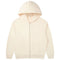 KTM-957075 Men's Women's 380G Oversized Puff Technique Hooded Sweatshirt High Fleece Solid Color Zipper Casual Sports Print Pullover