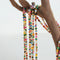 KTM-981139 Gold Plated Coffee Bean Chain Natural Stone Green Red Agate Beads Chokers Necklace Jewelry for Women