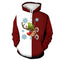 KTM-990803 Men's Christmas Sweatshirt Christmas New Christmas Deer Mens Crew Neck Digital Printing Couple Dress Pullover Sweater
