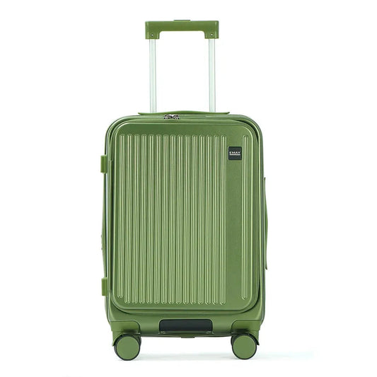 KTM-991251 20" Designer Trolley Travel Suitcase in ABS+PC with Aluminium Frame and Front Opening Design