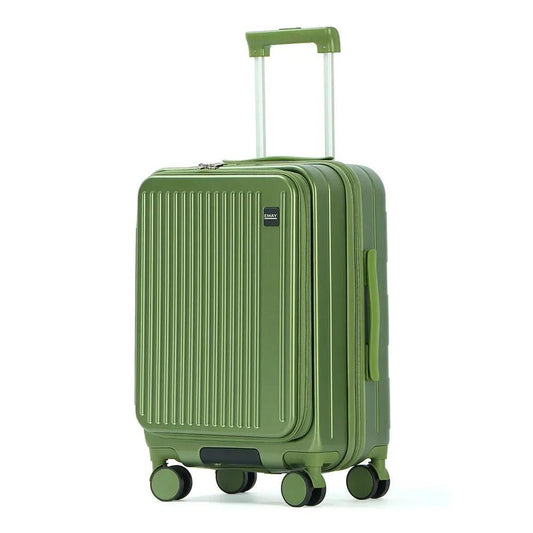 KTM-991251 20" Designer Trolley Travel Suitcase in ABS+PC with Aluminium Frame and Front Opening Design