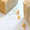 KTM-995731 Wholesale Women Jewelry 18k Gold Plated Stainless Steel Tie Heart Pendant Love Knot Necklace